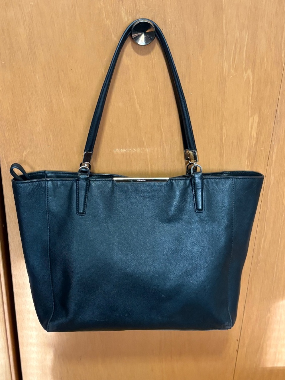 Coach Madison Saffiano Tote Bag - Black